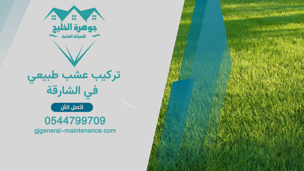 تركيب عشب طبيعي في الشارقة